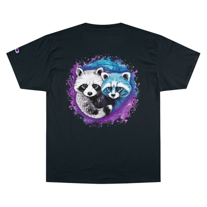 Champion Racoon Yin Yang Unisex Classic T-Shirt